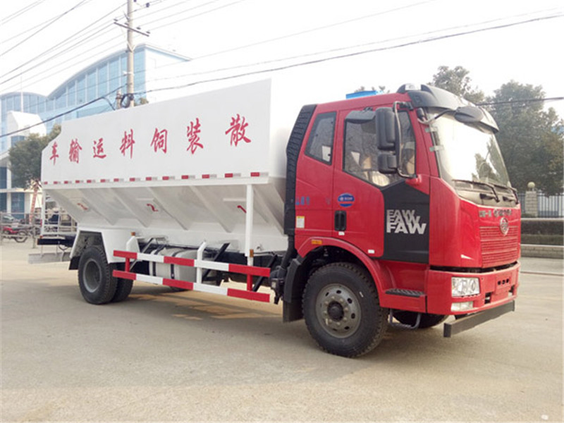 解放10吨（20方）散装饲料运输车 