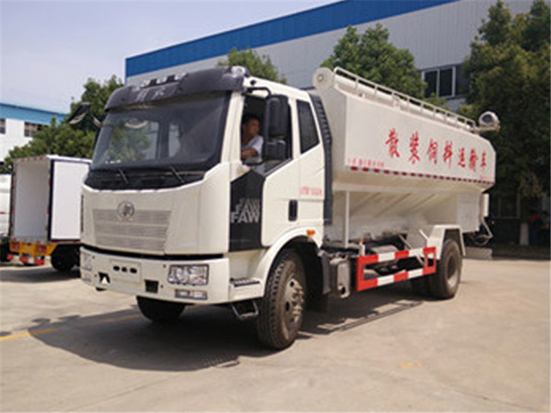 解放10吨（20方）散装饲料运输车 