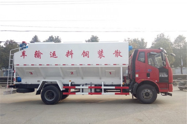 解放10吨（20方）散装饲料运输车 