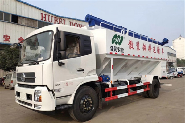 东风天锦10吨（20方）散装饲料运输车
